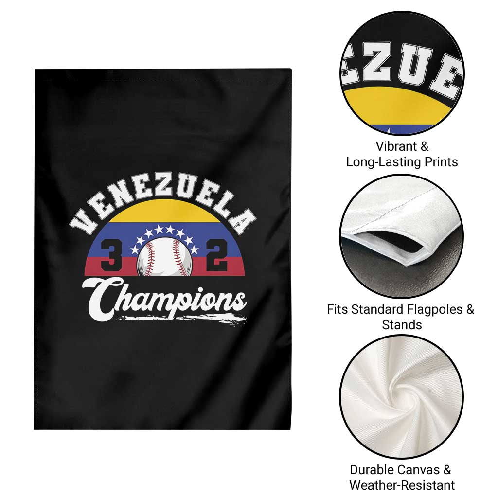 Venezuela 2026 Champions Garden Flag Baseball Patriotic Pride TS12 Print Your Wear