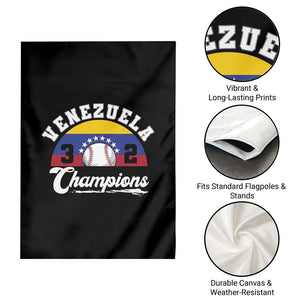 Venezuela 2026 Champions Garden Flag Baseball Patriotic Pride TS12 Print Your Wear