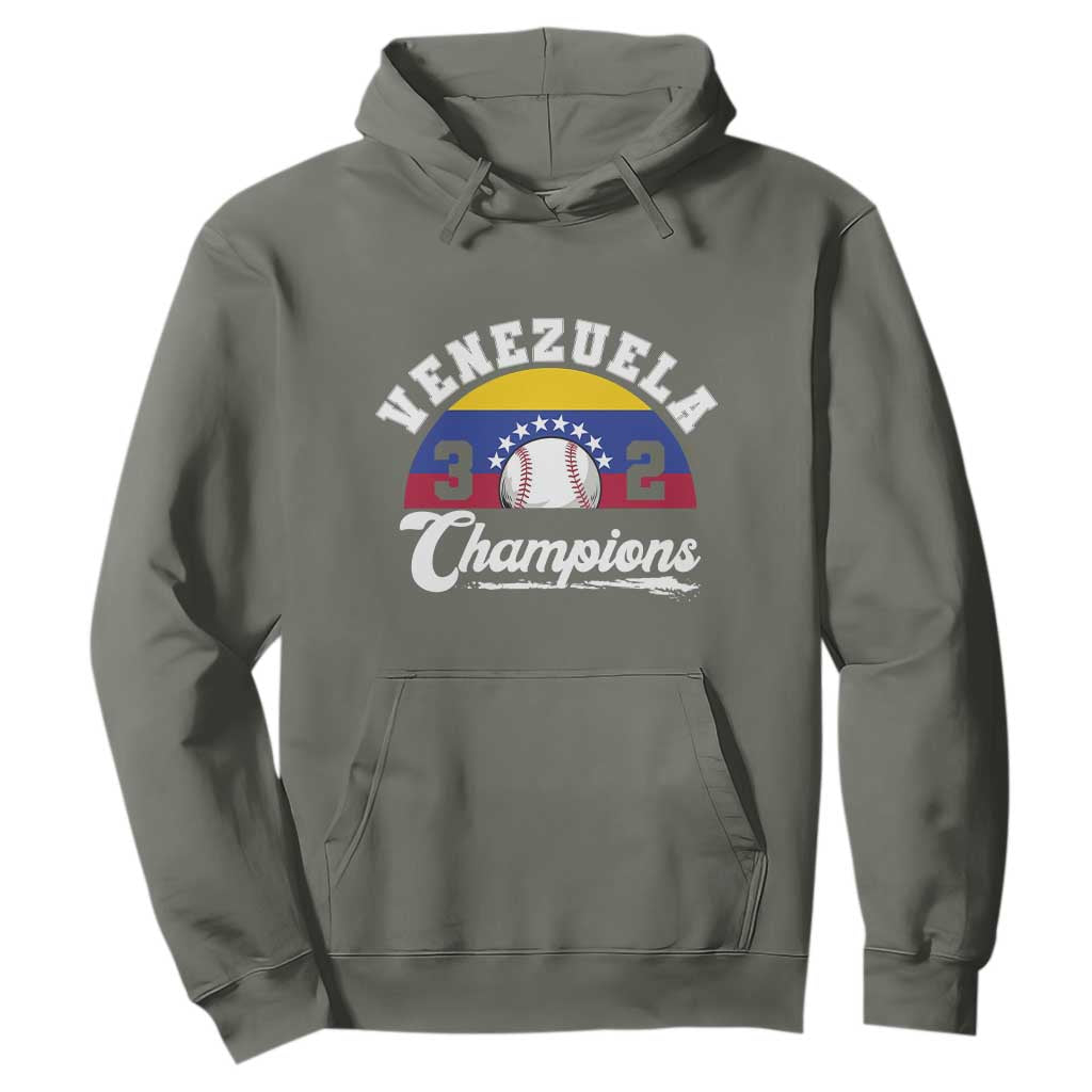Venezuela 2026 Champions Hoodie Baseball Patriotic Pride TS12 Military Green Print Your Wear