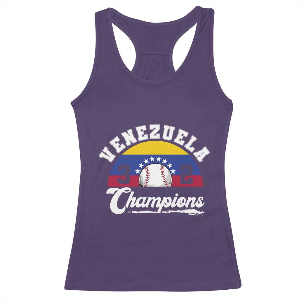 Venezuela 2026 Champions Racerback Tank Top Baseball Patriotic Pride TS12 Purple Print Your Wear