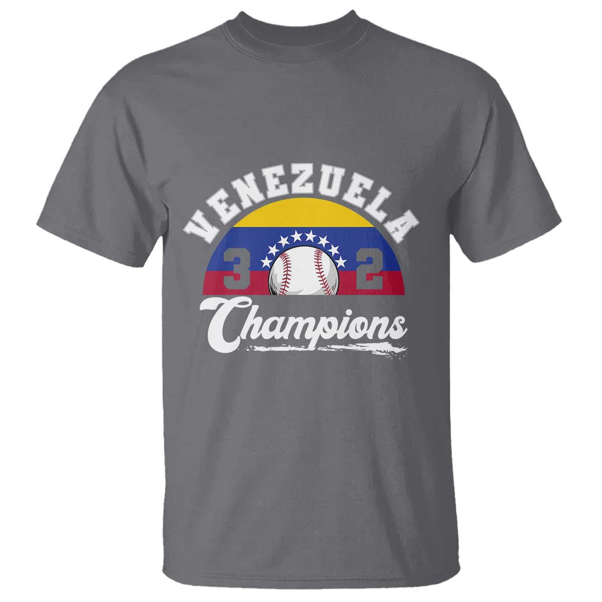 Venezuela 2026 Champions T Shirt Baseball Patriotic Pride TS12 Charcoal Print Your Wear