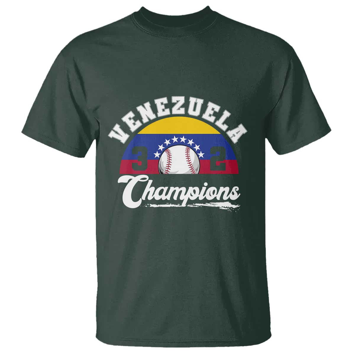 Venezuela 2026 Champions T Shirt Baseball Patriotic Pride TS12 Dark Forest Green Print Your Wear