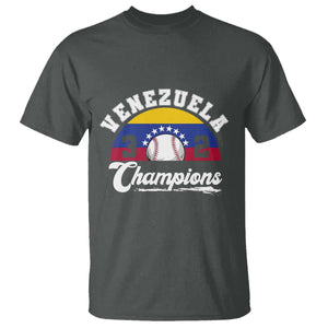 Venezuela 2026 Champions T Shirt Baseball Patriotic Pride TS12 Dark Heather Print Your Wear