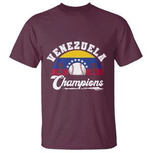 Venezuela 2026 Champions T Shirt Baseball Patriotic Pride TS12 Maroon Print Your Wear
