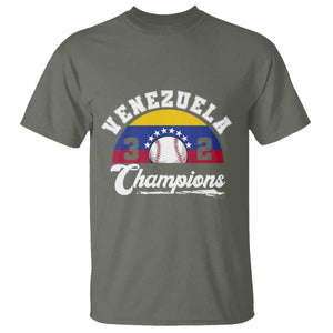 Venezuela 2026 Champions T Shirt Baseball Patriotic Pride TS12 Military Green Print Your Wear