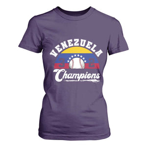 Venezuela 2026 Champions T Shirt For Women Baseball Patriotic Pride TS12 Purple Print Your Wear