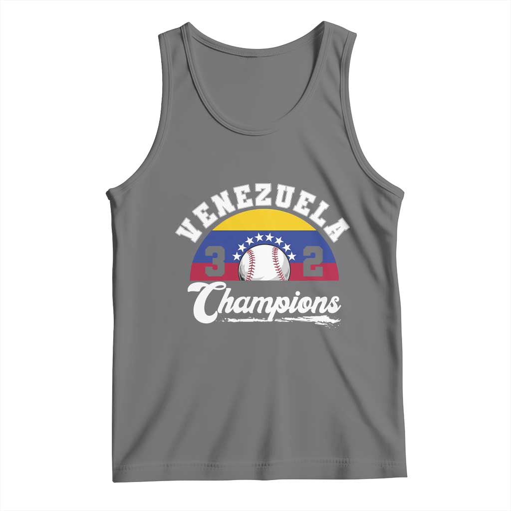 Venezuela 2026 Champions Tank Top Baseball Patriotic Pride TS12 Black Heather Print Your Wear