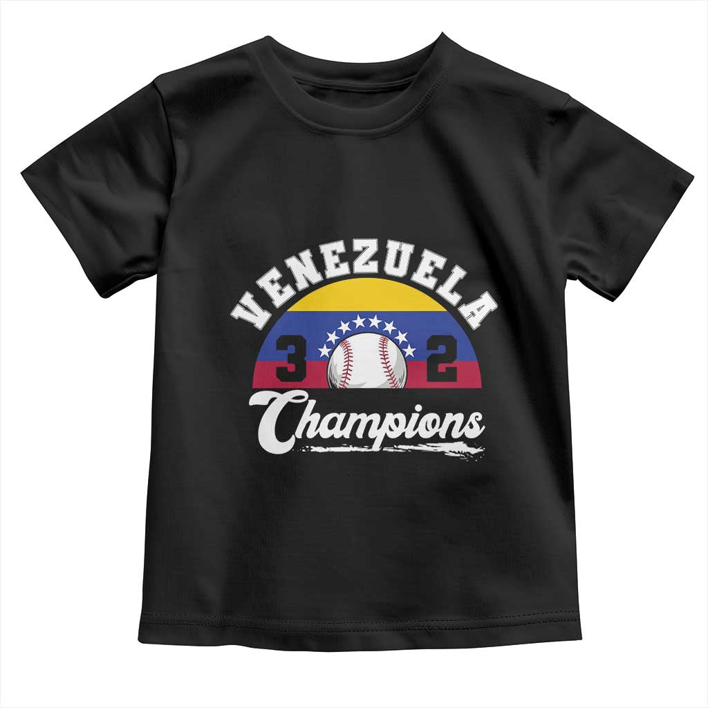 Venezuela 2026 Champions Toddler T Shirt Baseball Patriotic Pride TS12 Black Print Your Wear