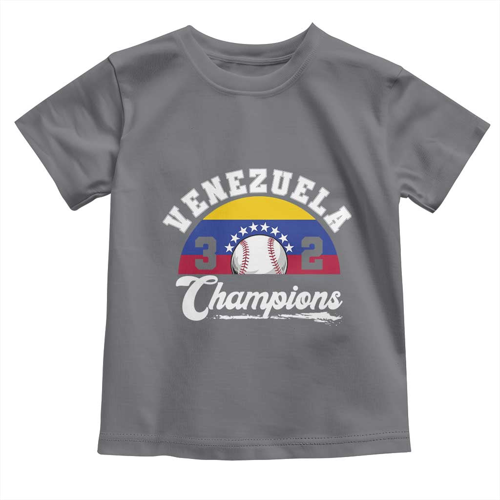 Venezuela 2026 Champions Toddler T Shirt Baseball Patriotic Pride TS12 Charcoal Print Your Wear