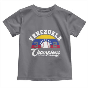 Venezuela 2026 Champions Toddler T Shirt Baseball Patriotic Pride TS12 Charcoal Print Your Wear