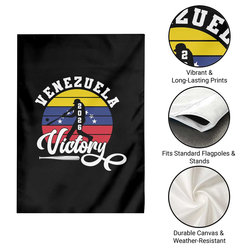 Venezuela 2026 Victory Baseball Garden Flag Retro Softball Player Gift TS12 Print Your Wear