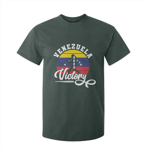 Venezuela 2026 Victory Baseball T Shirt For Kid Retro Softball Player Gift TS12 Dark Forest Green Print Your Wear