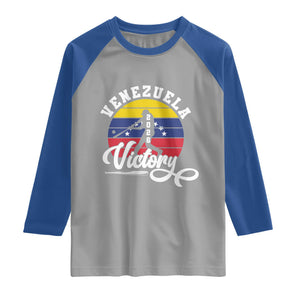 Venezuela 2026 Victory Baseball Raglan Shirt Retro Softball Player Gift TS12 Sport Gray Royal Print Your Wear