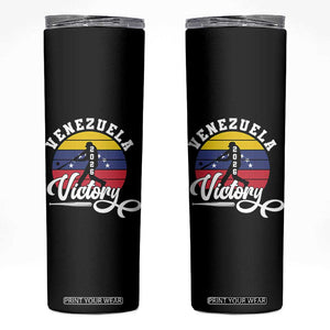 Venezuela 2026 Victory Baseball Skinny Tumbler Retro Softball Player Gift TS12 Black Print Your Wear