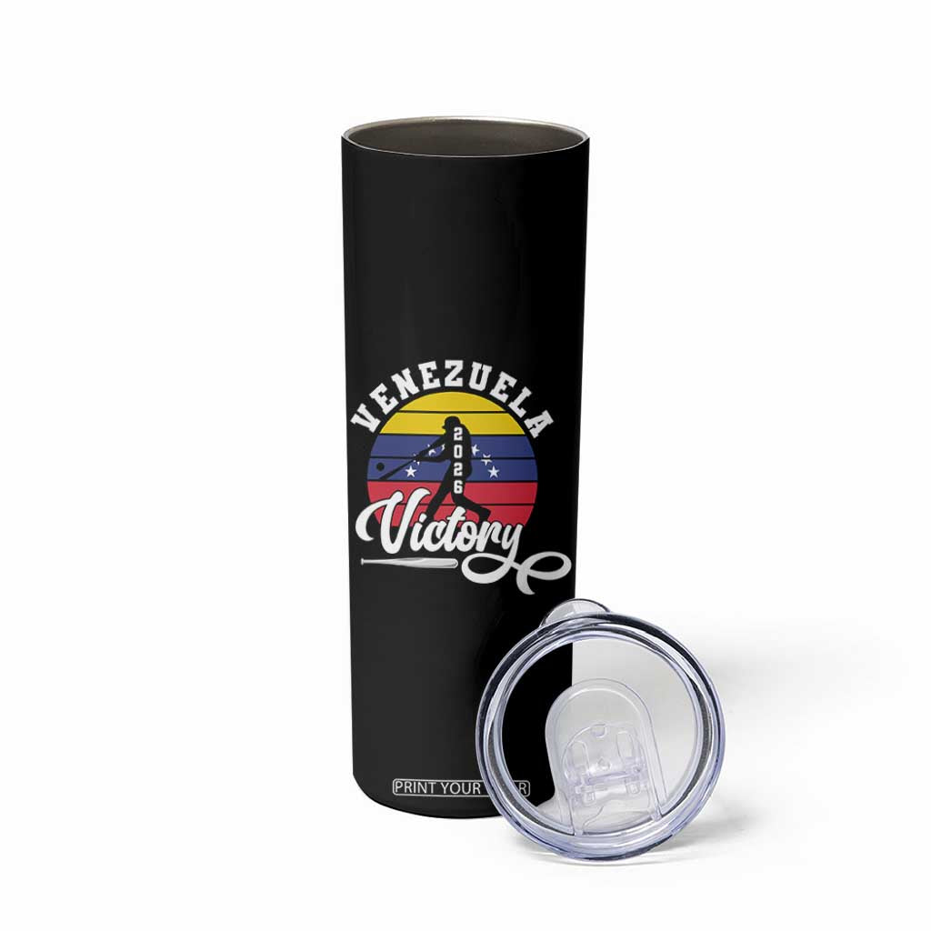 Venezuela 2026 Victory Baseball Skinny Tumbler Retro Softball Player Gift TS12 Print Your Wear