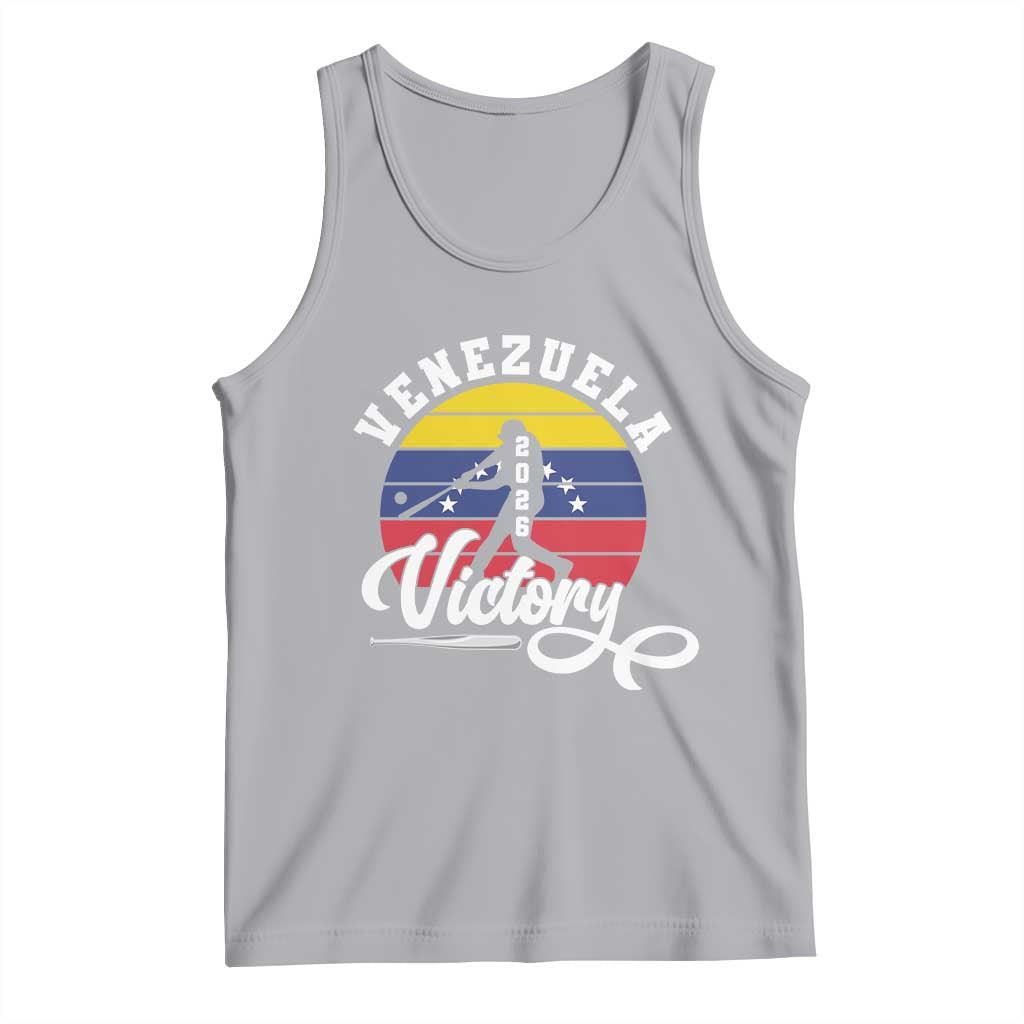 Venezuela 2026 Victory Baseball Tank Top Retro Softball Player Gift TS12 Athletic Heather Print Your Wear