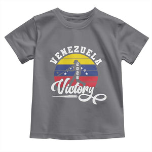 Venezuela 2026 Victory Baseball Toddler T Shirt Retro Softball Player Gift TS12 Charcoal Print Your Wear