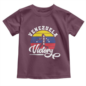 Venezuela 2026 Victory Baseball Toddler T Shirt Retro Softball Player Gift TS12 Maroon Print Your Wear