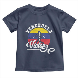 Venezuela 2026 Victory Baseball Toddler T Shirt Retro Softball Player Gift TS12 Navy Print Your Wear
