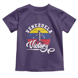 Venezuela 2026 Victory Baseball Toddler T Shirt Retro Softball Player Gift TS12 Purple Print Your Wear