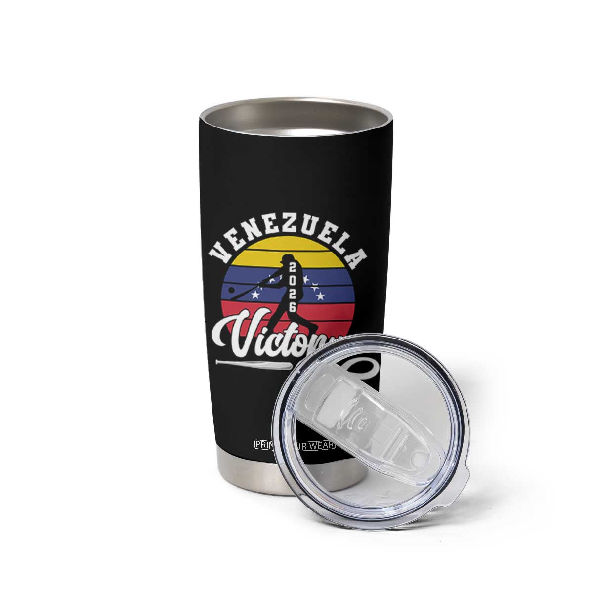 Venezuela 2026 Victory Baseball Tumbler Cup Retro Softball Player Gift TS12 Print Your Wear