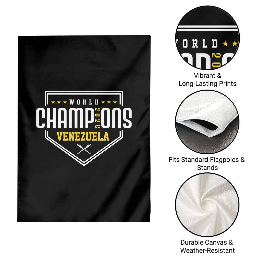 Venezuela 2026 Champions Garden Flag Baseball Venezuelan Pride TS12 Print Your Wear