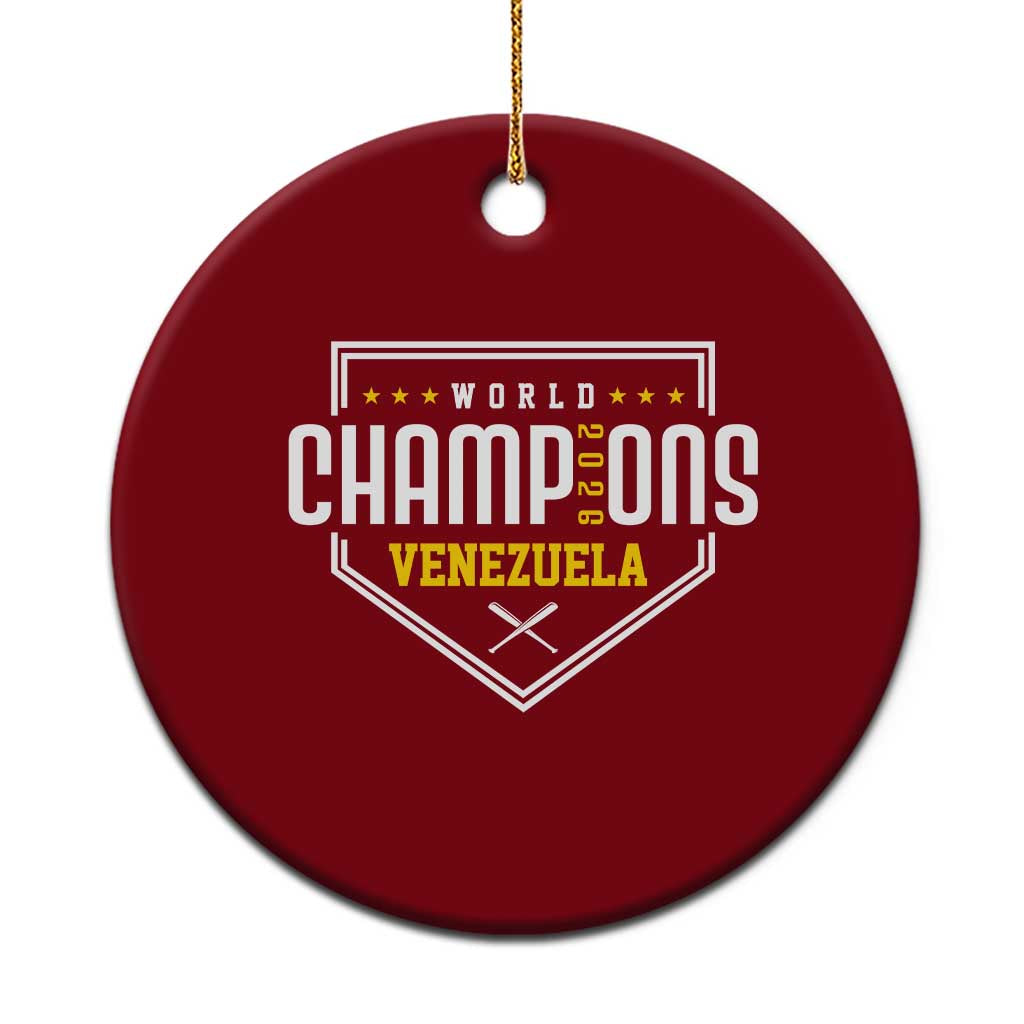 Venezuela 2026 Champions Ceramic Ornament Baseball Venezuelan Pride TS12 1pc Red Print Your Wear