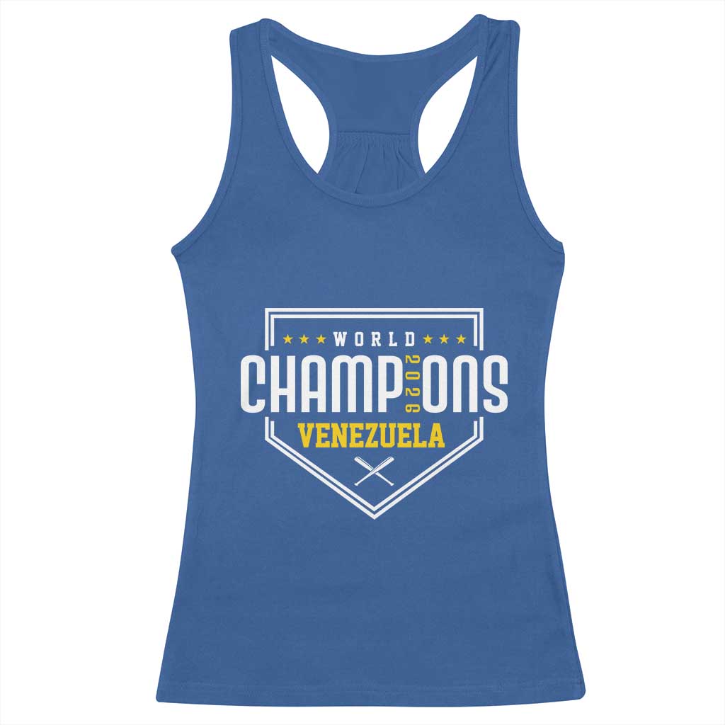 Venezuela 2026 Champions Racerback Tank Top Baseball Venezuelan Pride TS12 Royal Blue Print Your Wear