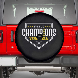Venezuela 2026 Champions Spare Tire Cover Baseball Venezuelan Pride TS12 Black Print Your Wear