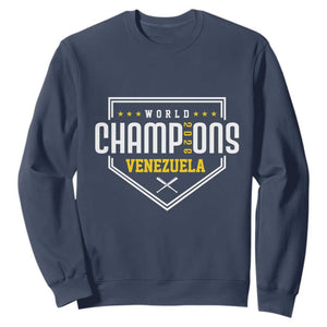 Venezuela 2026 Champions Sweatshirt Baseball Venezuelan Pride TS12 Navy Print Your Wear