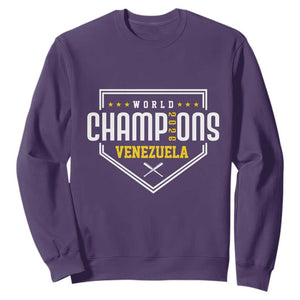 Venezuela 2026 Champions Sweatshirt Baseball Venezuelan Pride TS12 Purple Print Your Wear