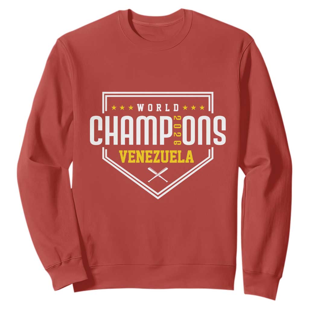 Venezuela 2026 Champions Sweatshirt Baseball Venezuelan Pride TS12 Red Print Your Wear