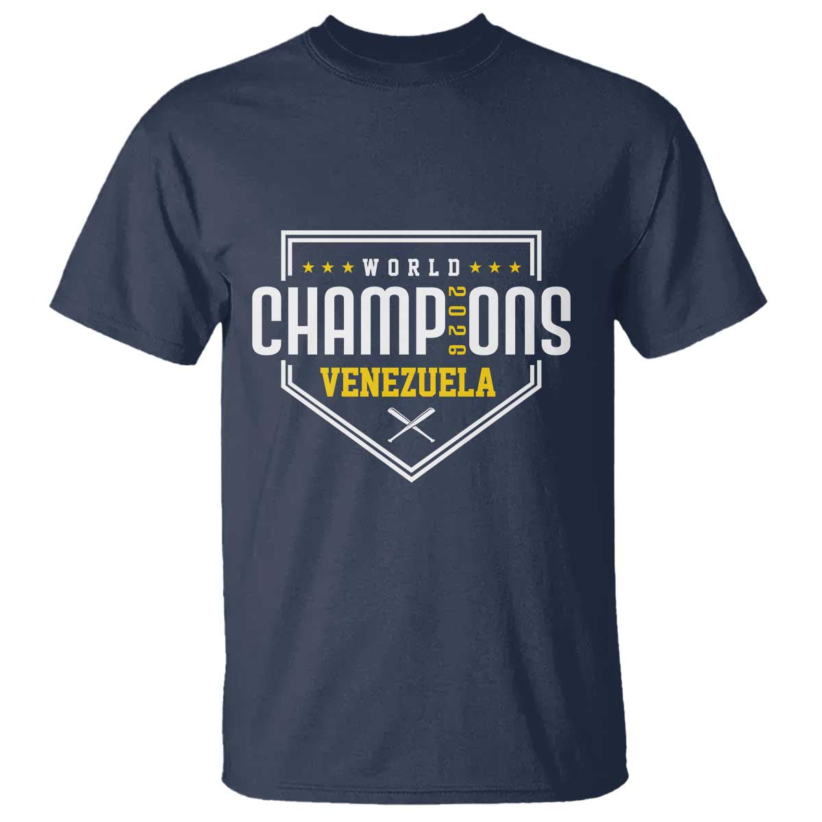 Venezuela 2026 Champions T Shirt Baseball Venezuelan Pride TS12 Navy Print Your Wear