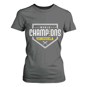 Venezuela 2026 Champions T Shirt For Women Baseball Venezuelan Pride TS12 Dark Heather Print Your Wear