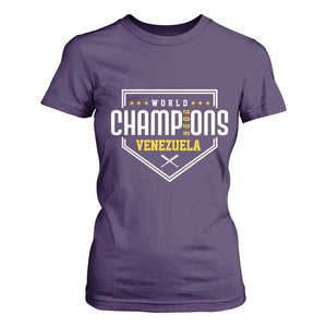 Venezuela 2026 Champions T Shirt For Women Baseball Venezuelan Pride TS12 Purple Print Your Wear