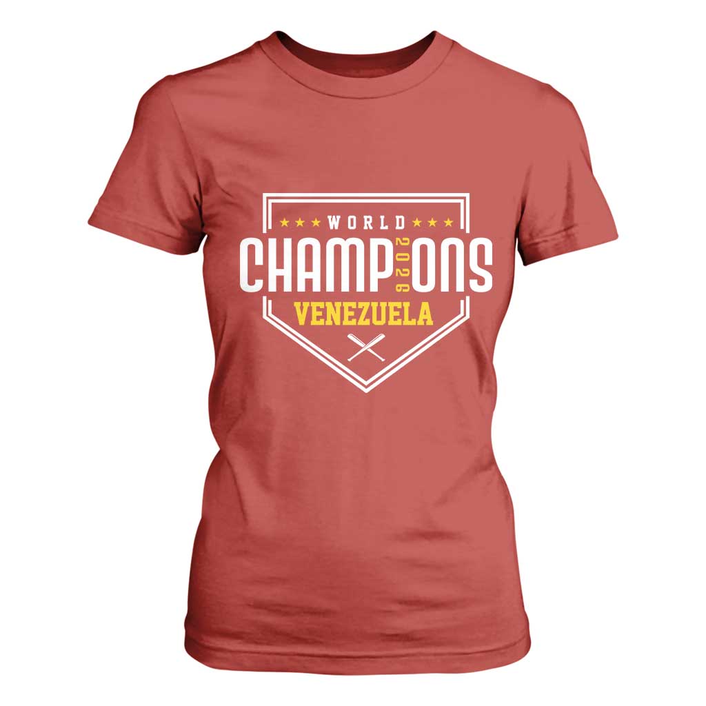 Venezuela 2026 Champions T Shirt For Women Baseball Venezuelan Pride TS12 Red Print Your Wear
