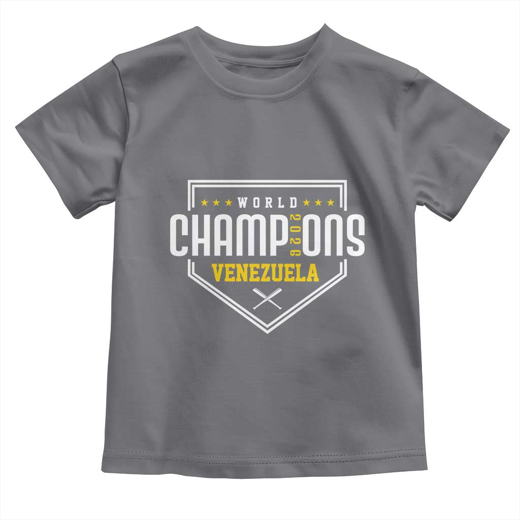 Venezuela 2026 Champions Toddler T Shirt Baseball Venezuelan Pride TS12 Charcoal Print Your Wear