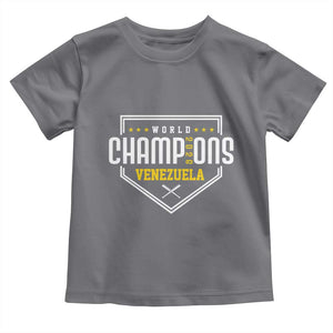 Venezuela 2026 Champions Toddler T Shirt Baseball Venezuelan Pride TS12 Charcoal Print Your Wear