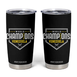 Venezuela 2026 Champions Tumbler Cup Baseball Venezuelan Pride TS12 Black Print Your Wear