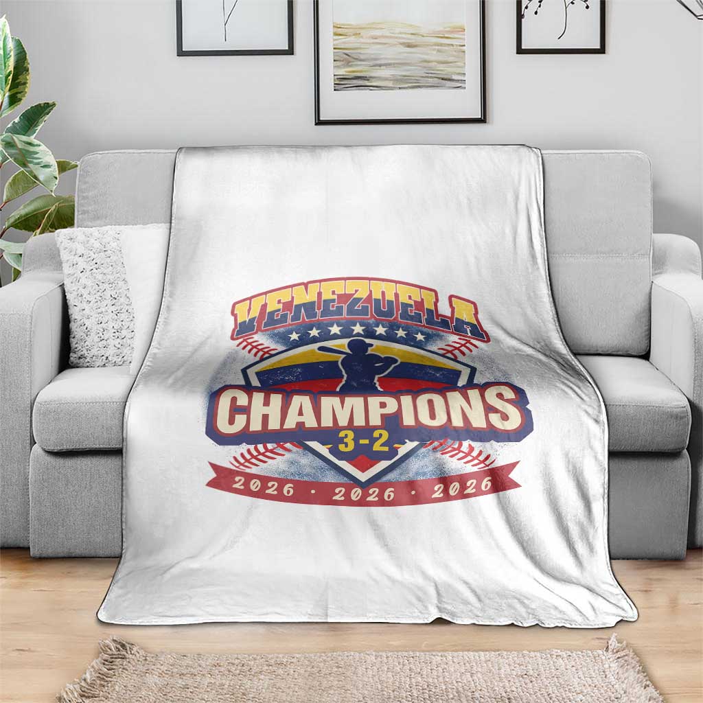 Venezuela 2026 Champions Throw Blanket Baseball Fan Pride TS12 Print Your Wear