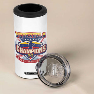 Venezuela 2026 Champions 4 in 1 Can Cooler Tumbler Baseball Fan Pride TS12 Print Your Wear