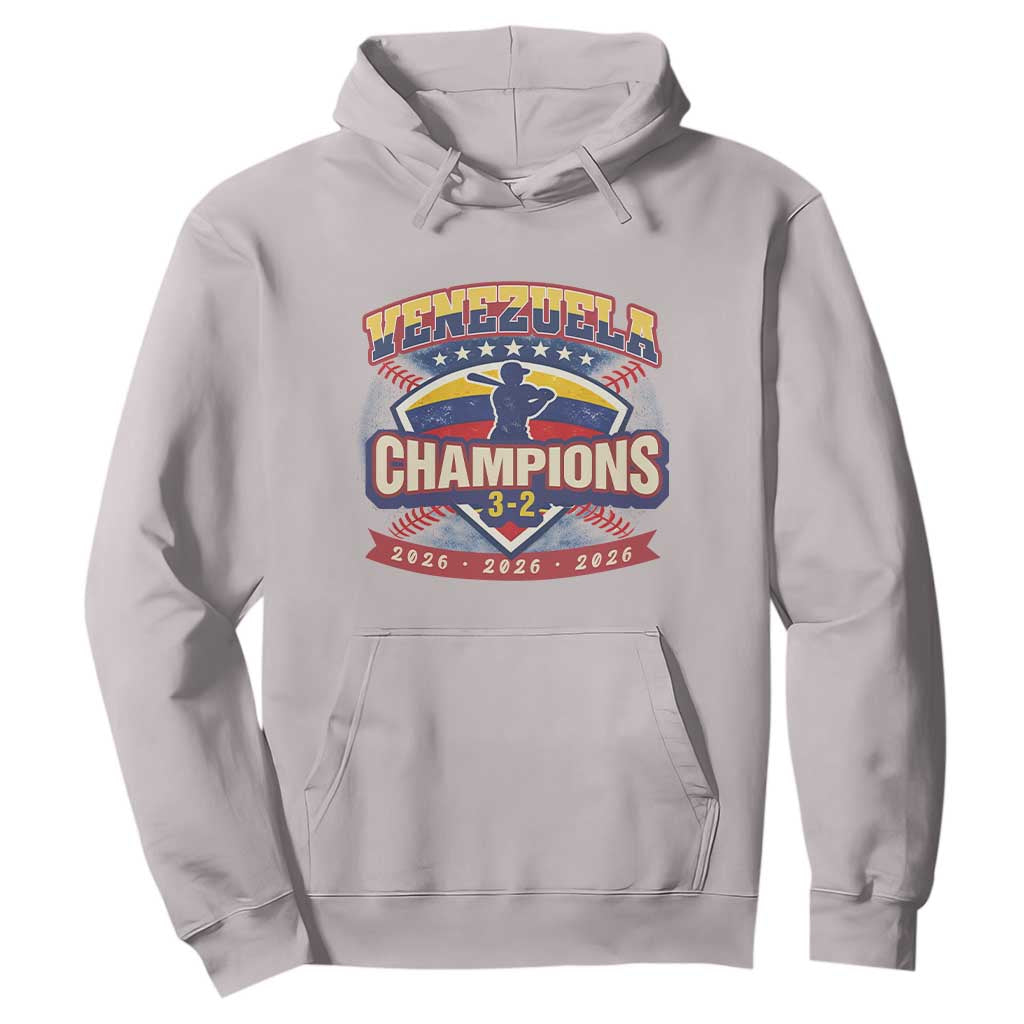 Venezuela 2026 Champions Hoodie Baseball Fan Pride TS12 Ice Gray Print Your Wear