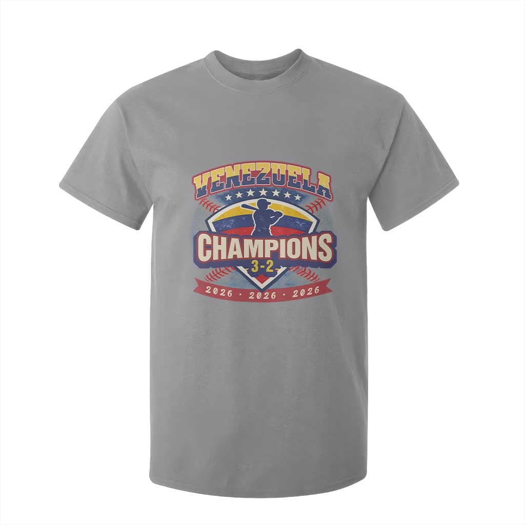 Venezuela 2026 Champions T Shirt For Kid Baseball Fan Pride TS12 Sport Gray Print Your Wear