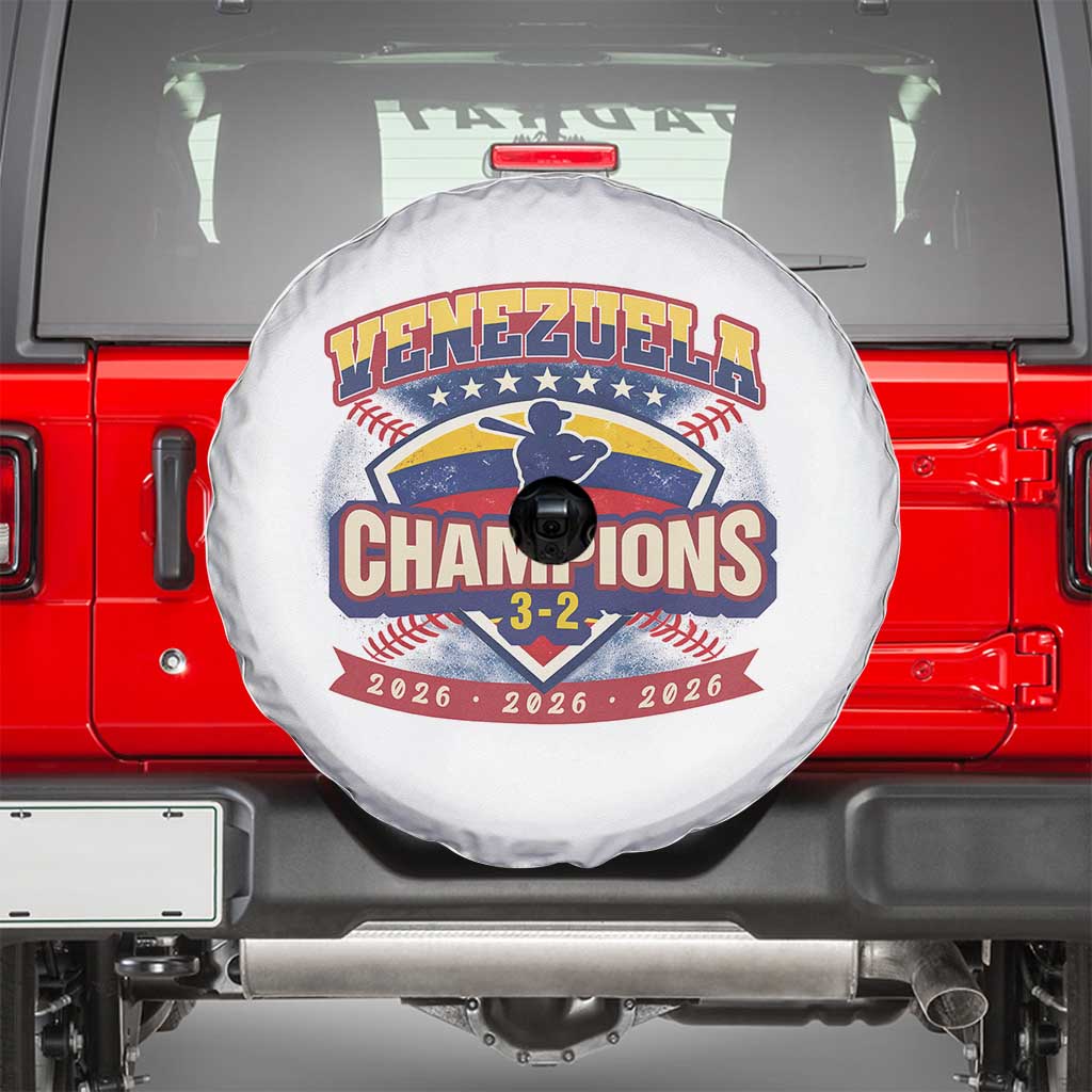 Venezuela 2026 Champions Spare Tire Cover Baseball Fan Pride TS12 White Print Your Wear
