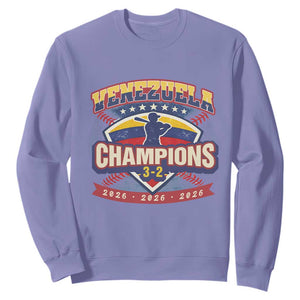 Venezuela 2026 Champions Sweatshirt Baseball Fan Pride TS12 Violet Print Your Wear