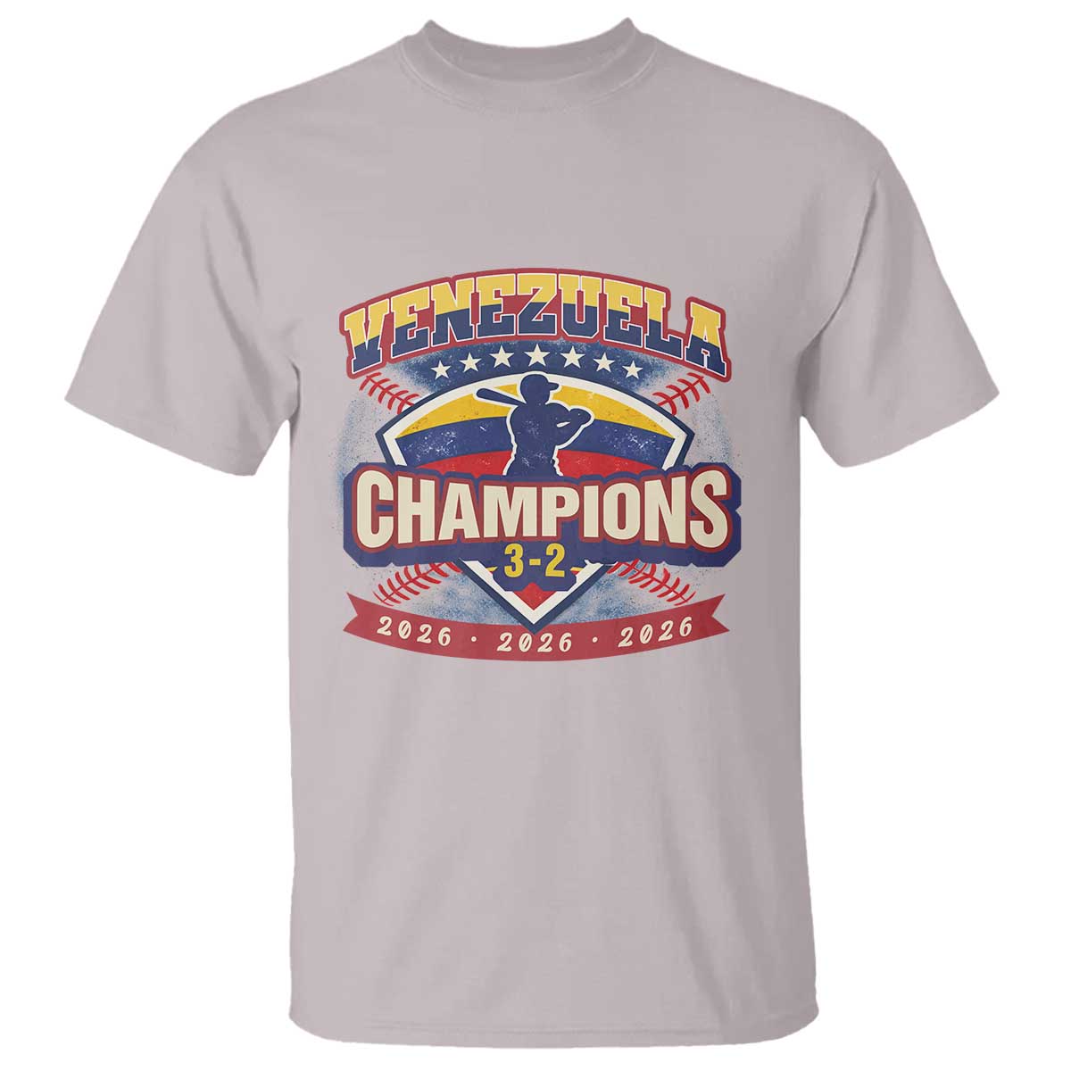 Venezuela 2026 Champions T Shirt Baseball Fan Pride TS12 Ice Gray Print Your Wear