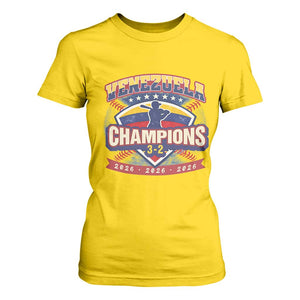 Venezuela 2026 Champions T Shirt For Women Baseball Fan Pride TS12 Daisy Print Your Wear