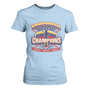 Venezuela 2026 Champions T Shirt For Women Baseball Fan Pride TS12 Light Blue Print Your Wear