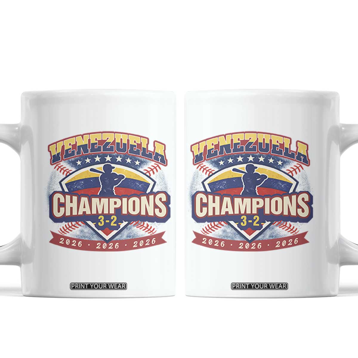 Venezuela 2026 Champions Coffee Mug - Baseball Fan Pride TS12 White Print Your Wear