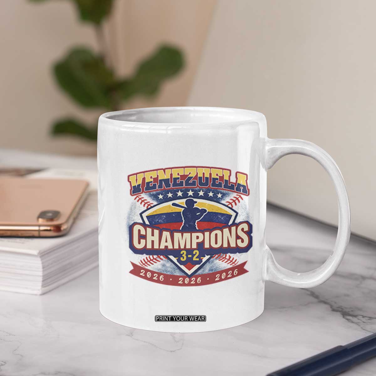 Venezuela 2026 Champions Coffee Mug - Baseball Fan Pride TS12 Print Your Wear